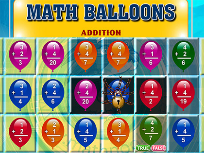Math Balloons Addition