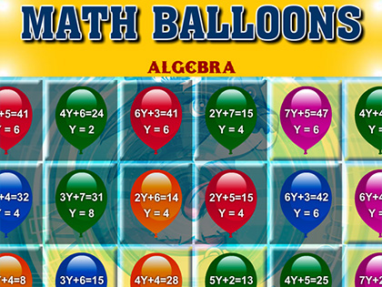 Math Balloons Algebra